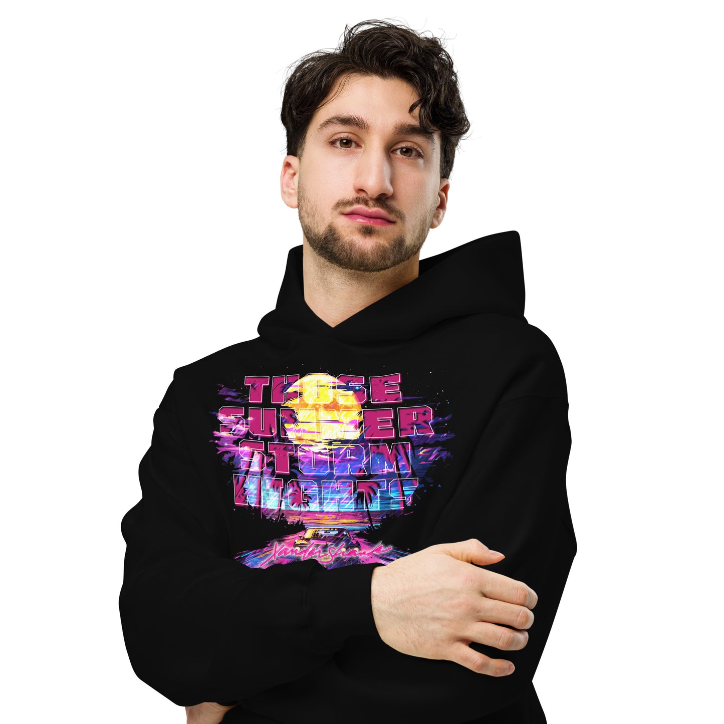 Those Summer Storm Nights | RETRO Oversized hoodie