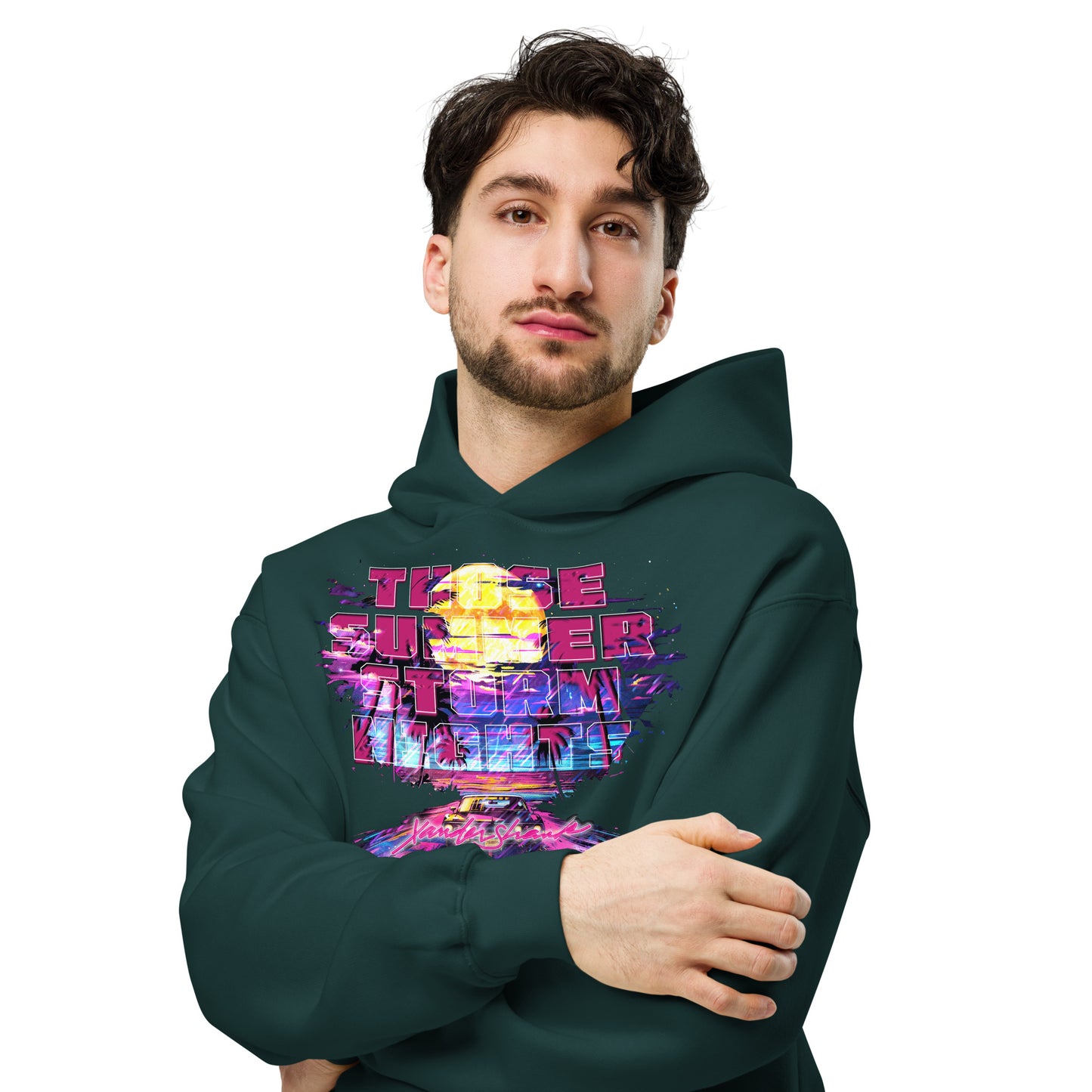 Those Summer Storm Nights | RETRO Oversized hoodie